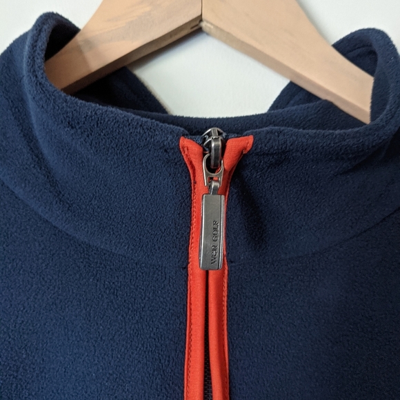 Navy Fleece Hiking Jacket Size L - Picture 4 of 9